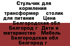 Стульчик для кормления “трансформер“ - столик для питания.  › Цена ­ 3 000 - Белгородская обл., Белгород г. Дети и материнство » Мебель   . Белгородская обл.,Белгород г.